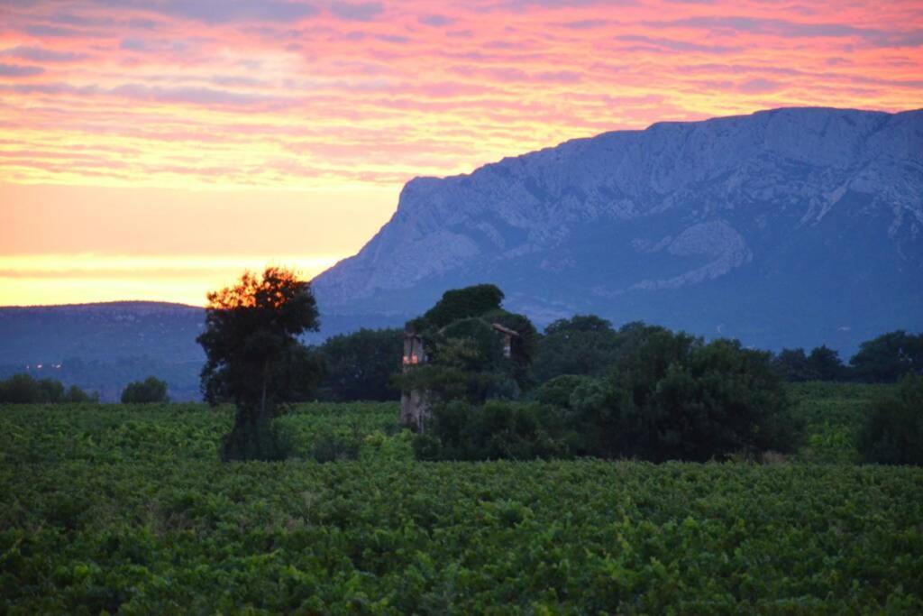 شقة Vue Sainte Victoire, Proche Aix-En-Provence Pourrieres المظهر الخارجي الصورة